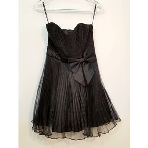 Betsey Johnson black strapless dress